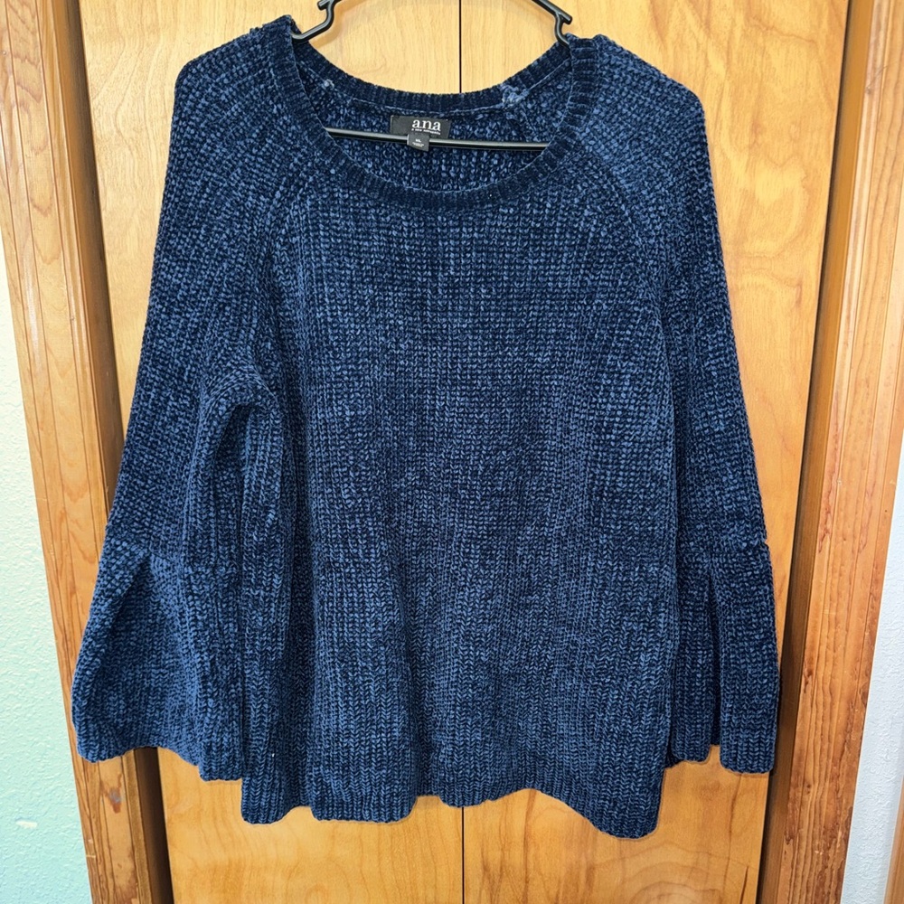 a.n.a Navy Blue Crew Neck Sweater